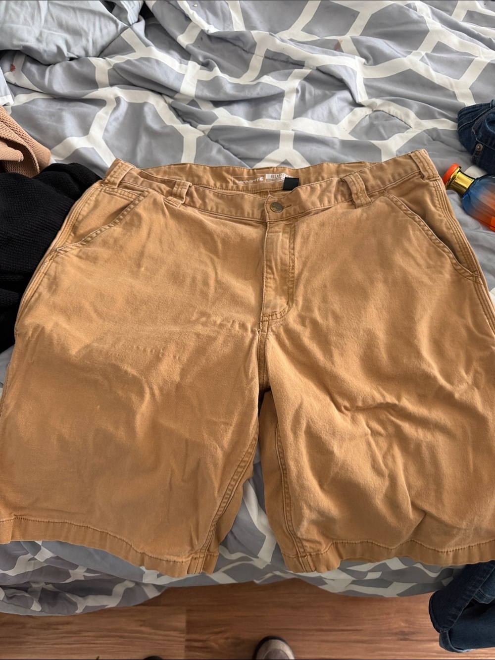Carhartt Men's Casual Tan Chino Shorts Work Shorts